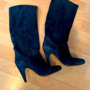 Blue suede ALDO boot